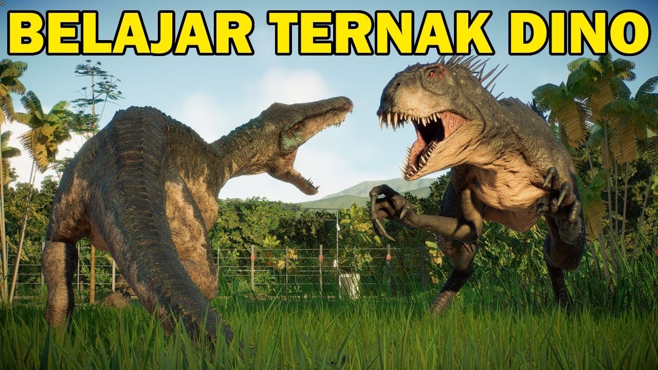 BELAJAR JADI PAWANG DINOSAURUS DI GAME JURASSIC WORLD EVOLUTION 2 - day 1
