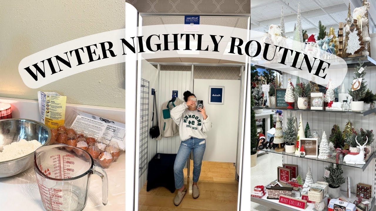 WINTER ROUTINE | COZY WINTER ROUTINE, CHRISTMAS SHOPPING, COFFEE RUNS, BAKING & MORE