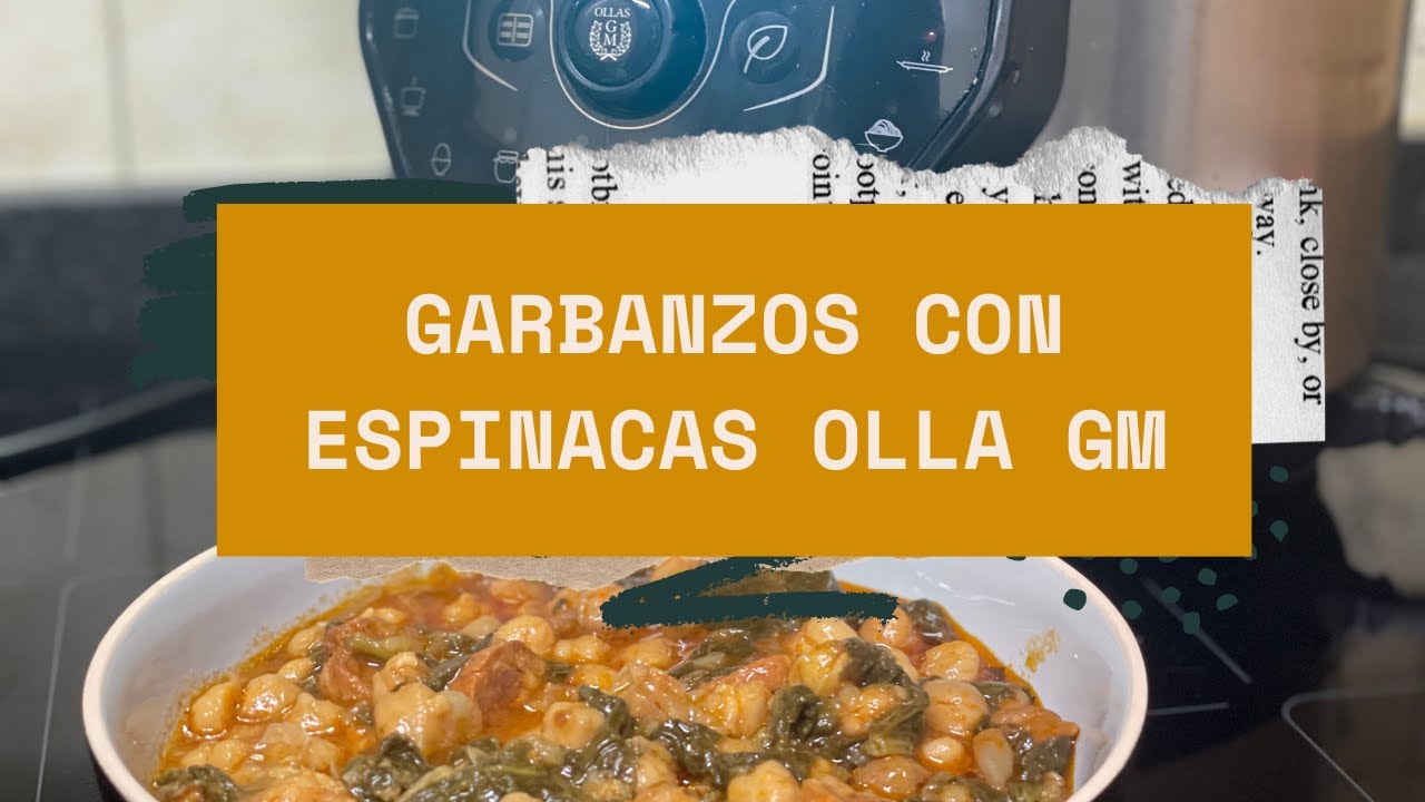 Potaje garbanzos espinacas Olla GM   #ollagm #cecotec #vanessasauch #potajegarbanzos