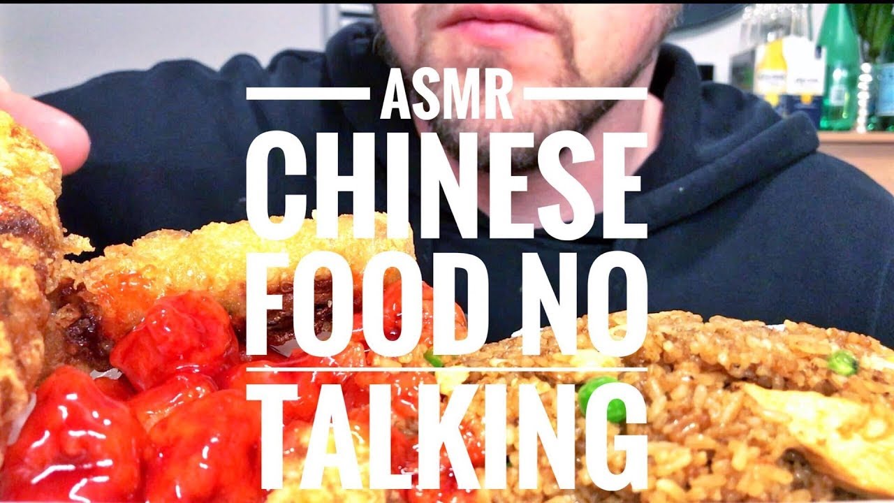 ASMR EATING CHINESE FOOD NO TALKING