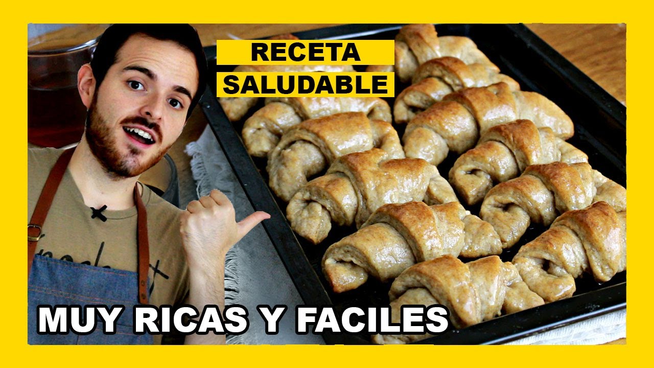 🔶 Como hacer MEDIALUNAS dulces SIN manteca FACILES Y RAPIDAS (Receta VEGANA)