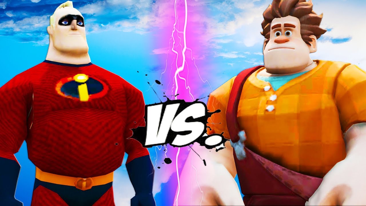 Mr. Incredible против Wreck It Ralph