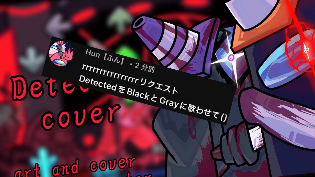 fnf hex cover Detected but black vs gray #coversong #fnfimpostorv4