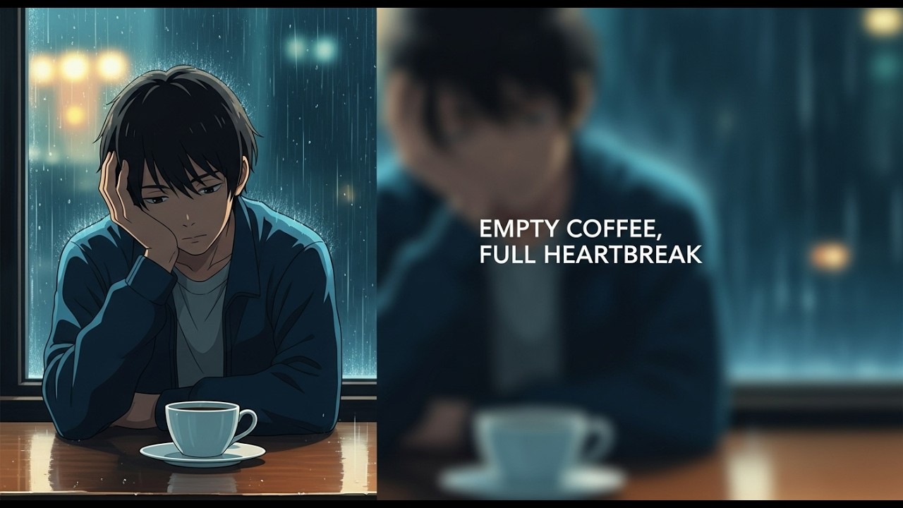 Empty Coffee, Full Heartbreak (Melancholic Lo-fi Hip Hop Beat) | Sad Study & Rainy Day Music