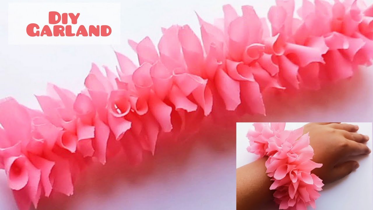 How to make Garland/Fabric garland/Diy garland/Homedecor/best out of waste/Old clothes reuse