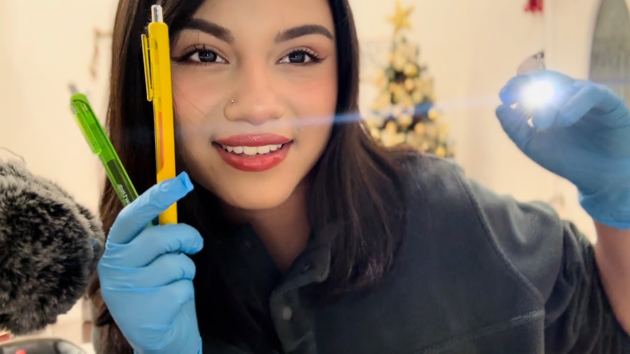 ASMR~ Full Eye Exam (Follow the light, Color Test)