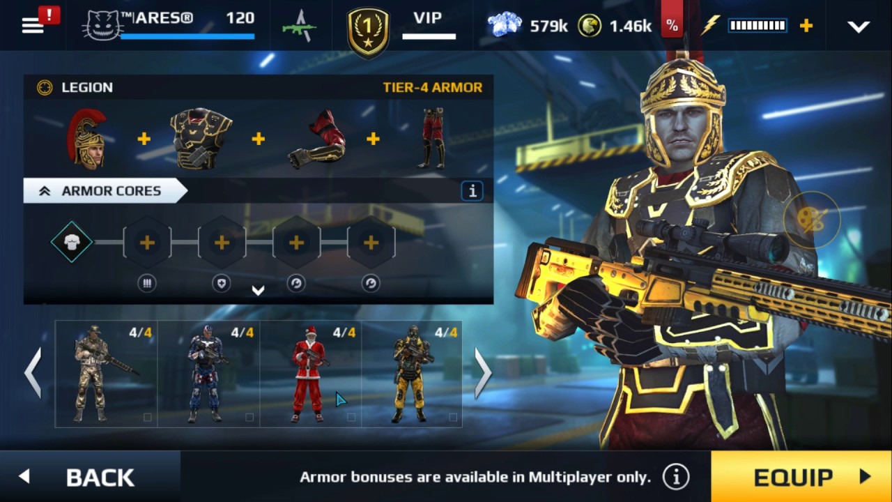 Best Cores and Armour for all Classes in detail. Modern Combat 5 PC Game play by IPF Gaming.