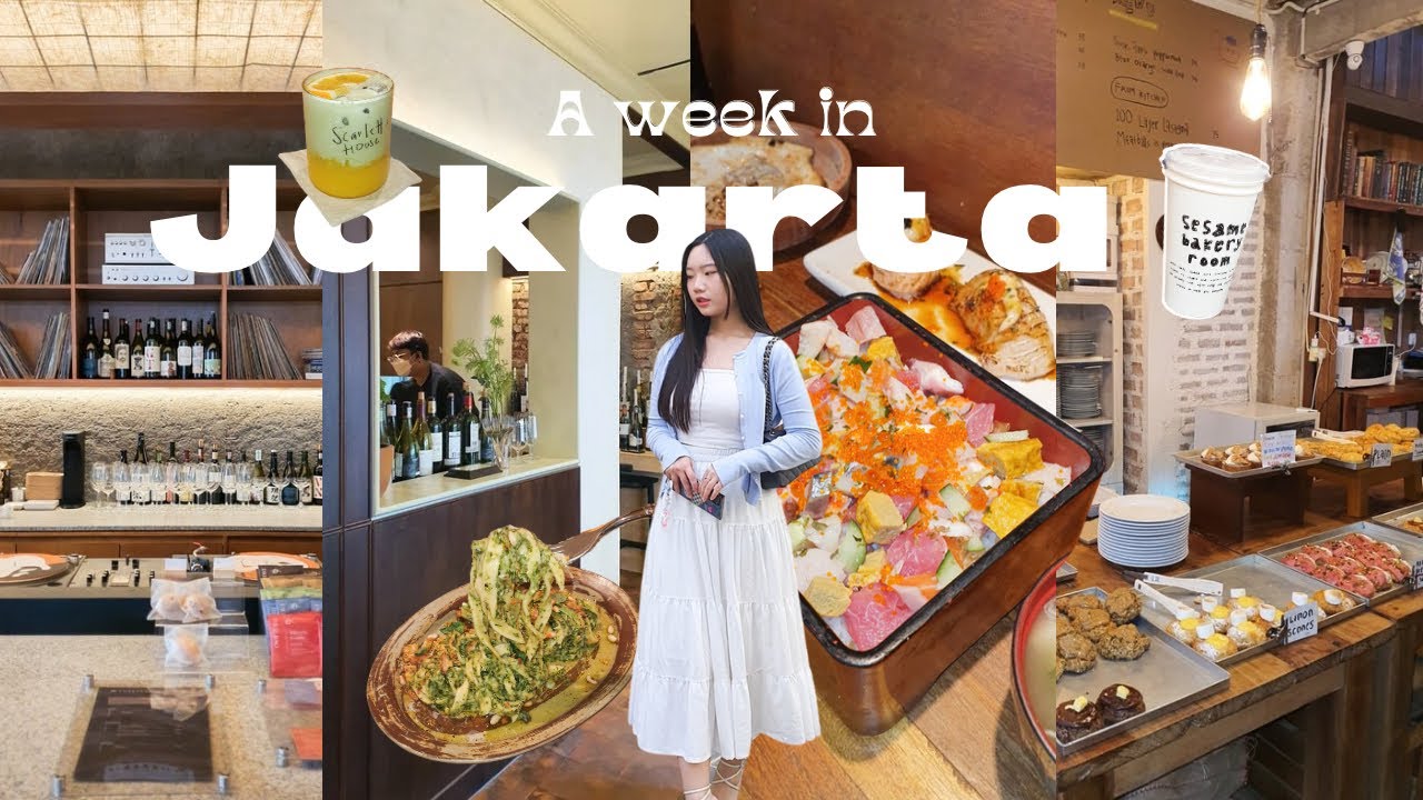 Jakarta Vlog 🇮🇩part 3 | WHAT I EAT IN A WEEK: Scarlett's Cafe, Kurasu, Bakery, Jaksel (eng/indo)