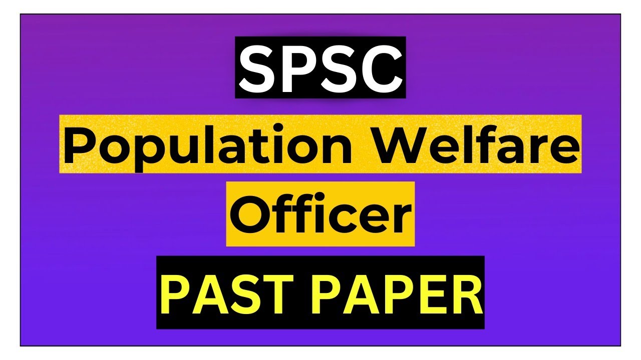 SPSC past papers solved | spsc assistant director