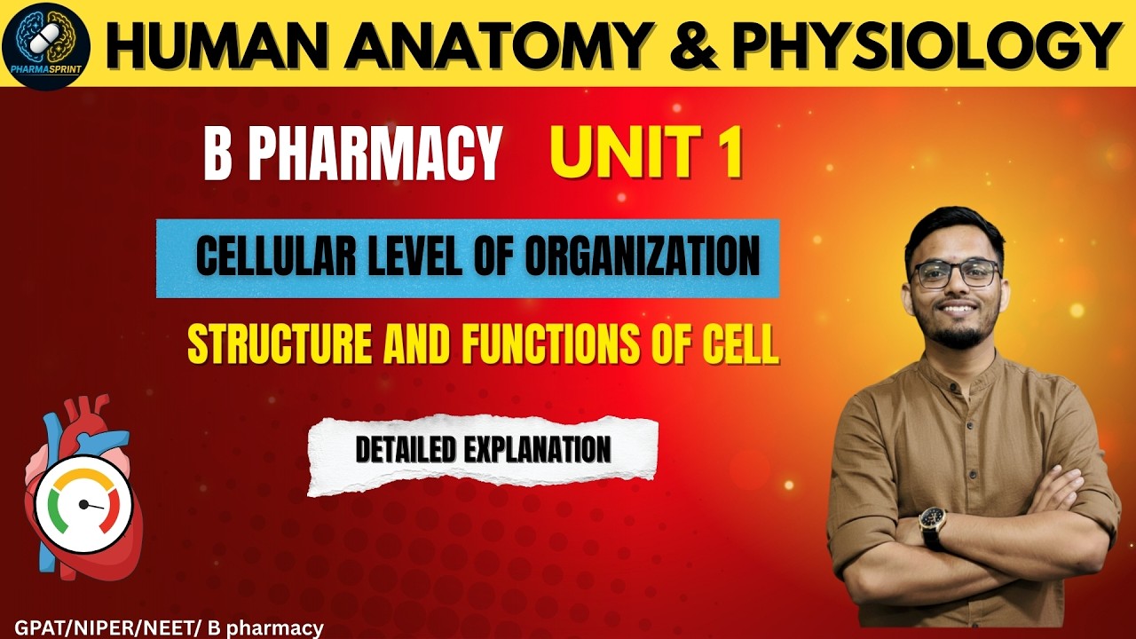 Structure and Function of Cell | HAP 1 | B. Pharma 1st Year