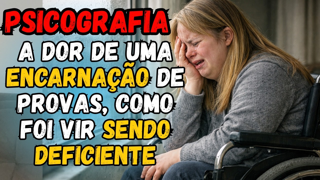 Psicografia emocionante - Reencarnei deficiente para quitar meus débitos passados | espiritismo