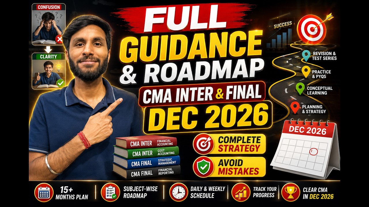 CMA Dec 2026 Preparation Strategy | Full Guidance for CMA Inter + Final Students