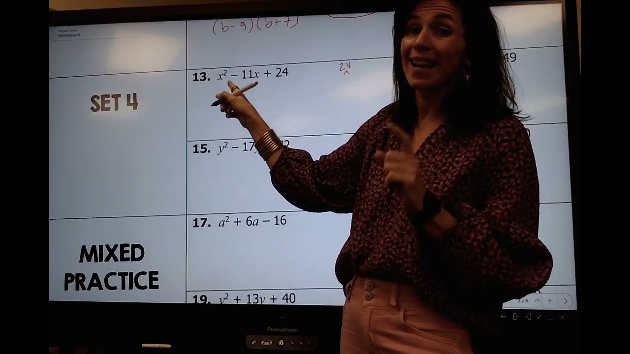 Unit 7   factoring basic trinomials part 2