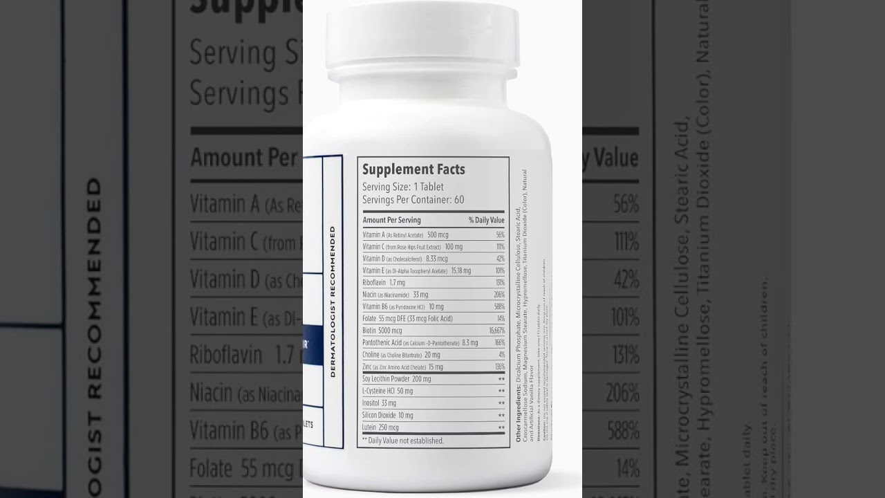 Elon Matrix 5000 Complete Multivitamin &mdash; Skin, Hair and Nail Growth Vitamins #organicsupplements