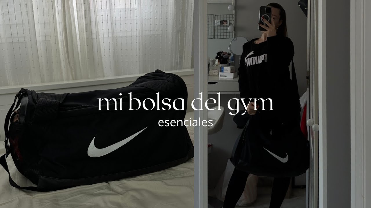 ¿QUE HAY EN MI BOLSA DEL GIMNASIO? +mis  esenciales | AirpodsMax, hip thrust, aesthetic....
