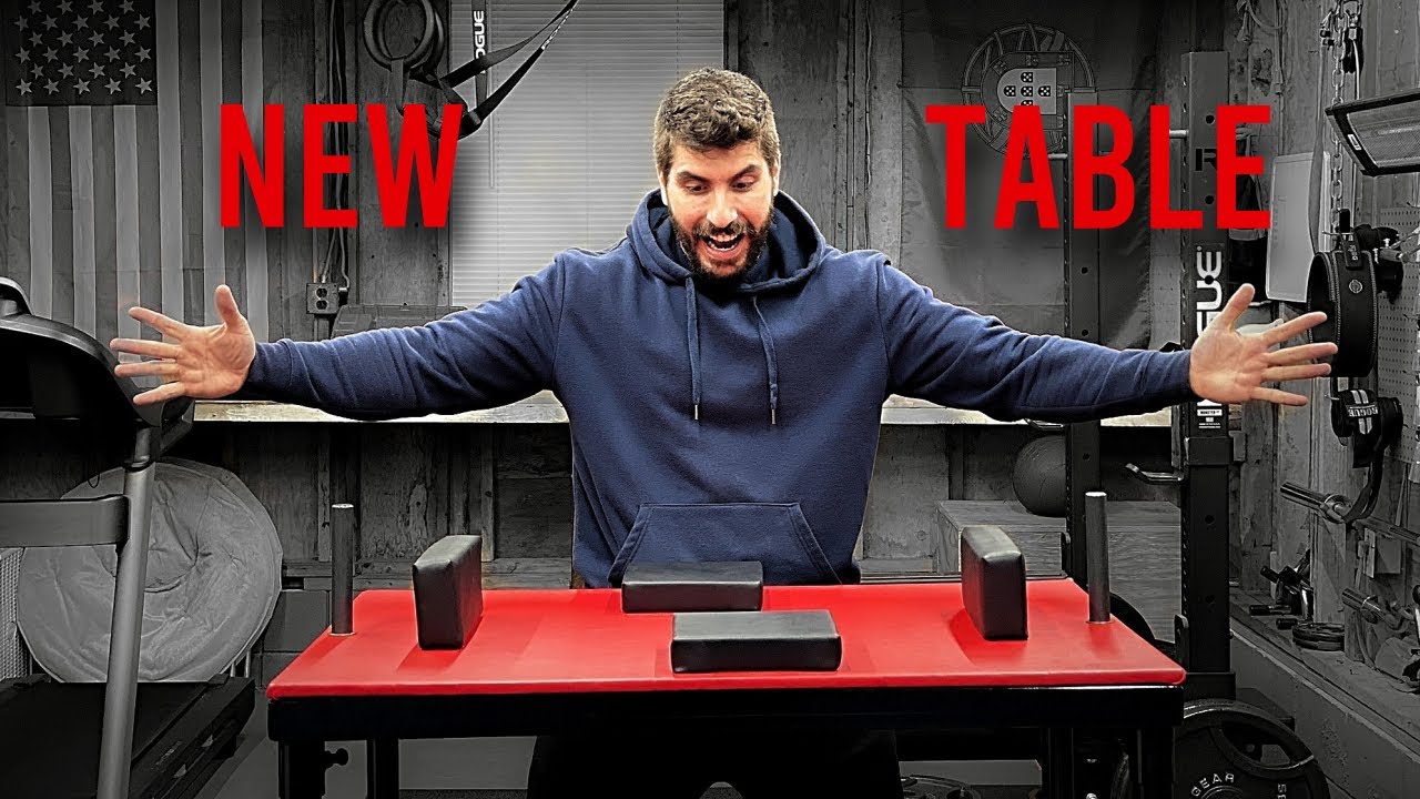 Got A New ARMWRESTLING TABLE!! | Unbox -  Assembly - Review