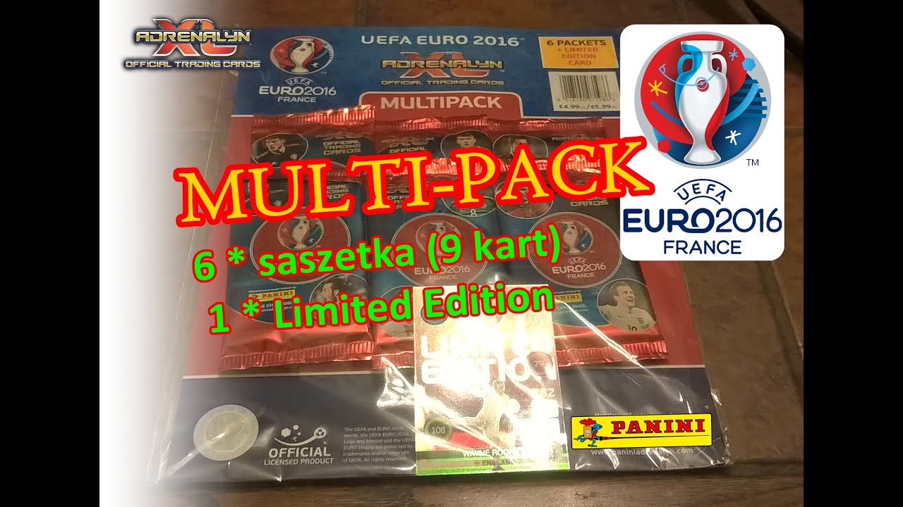 Uefa EURO 2016 - MULTI-PACK - Karty Panini - Adrenalyn xl - cards - limited edition