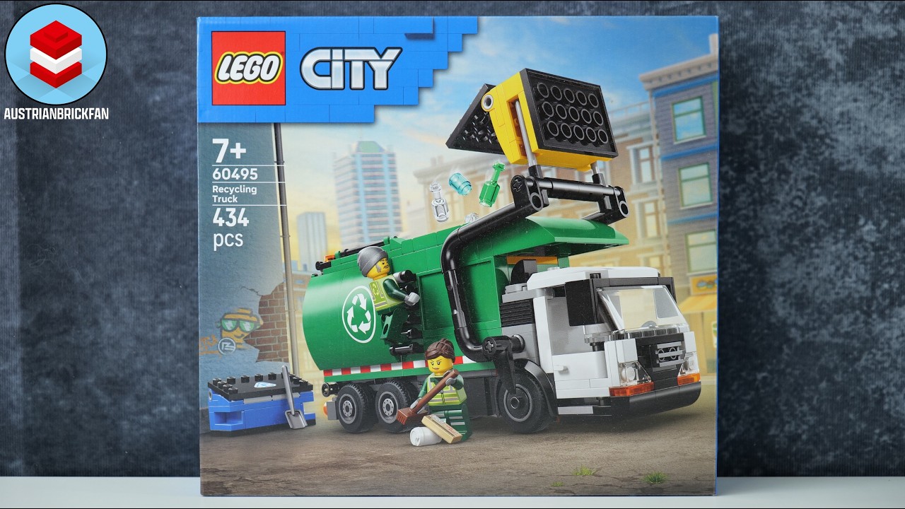 LEGO City 60495 Recycling Truck - LEGO Speed Build Review