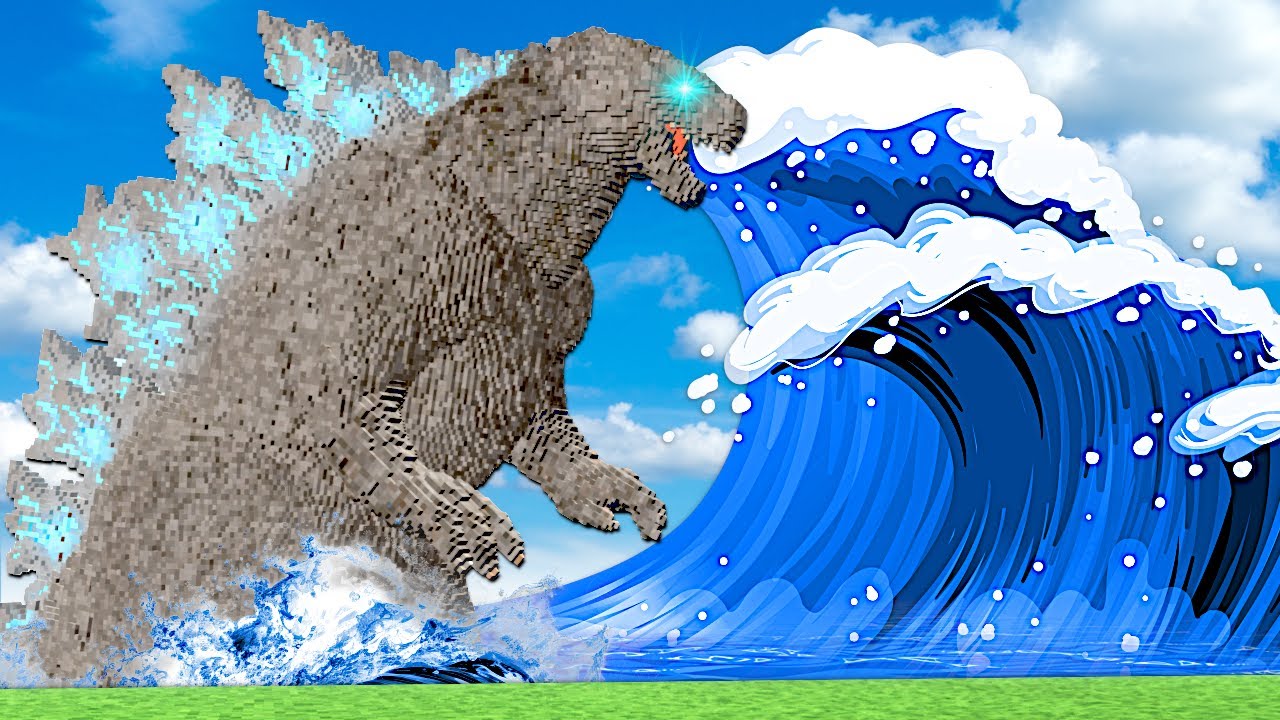 TSUNAMI DESTROYS GODZILLA! (Teardown)