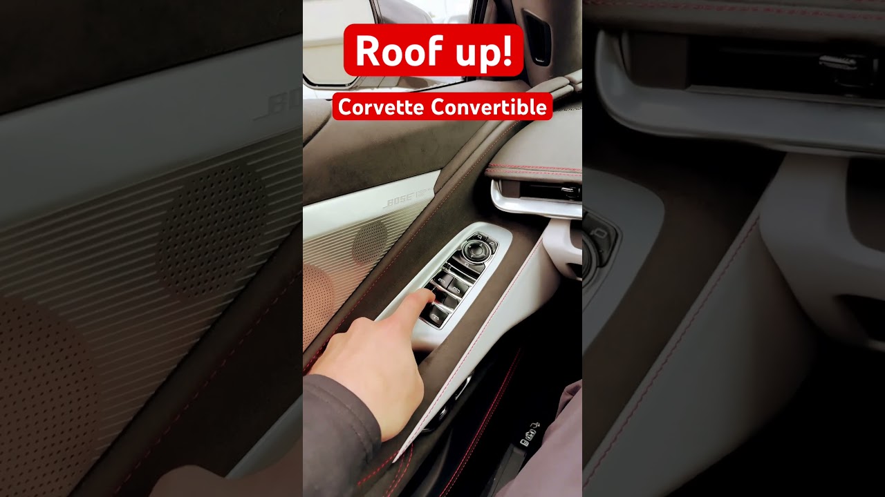 Roof up! | 2023 Corvette C8 3LT (70th anniversary) #shorts