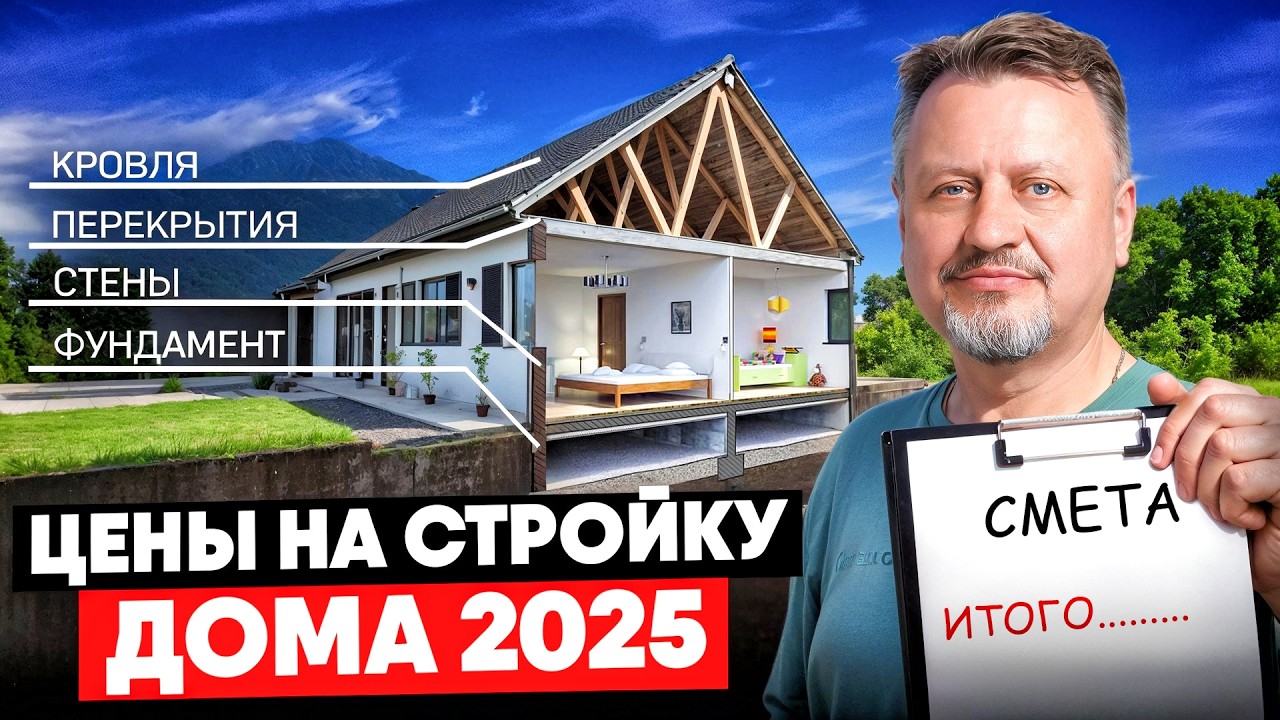 СКОЛЬКО стоит построить дом в 2025? Сравним цены на ДОМА: газобетон, кирпич, монолит