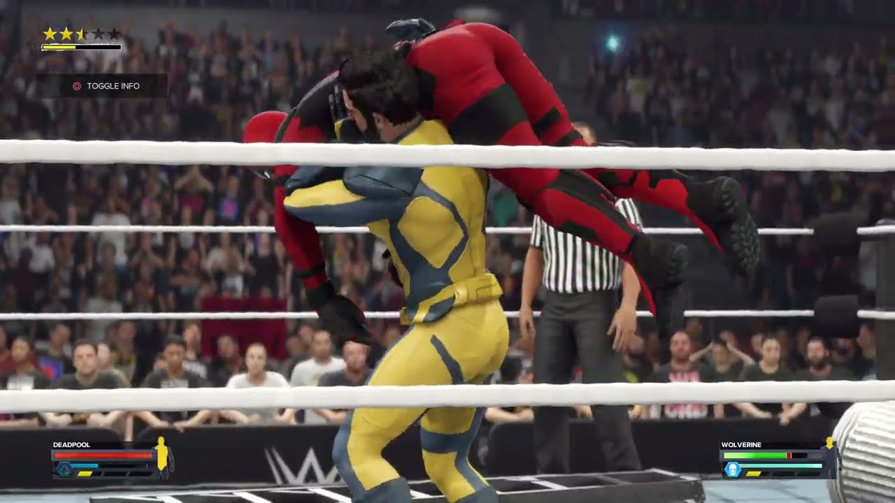 Deadpool vs Wolverine | WWE 2K24 (PS4)