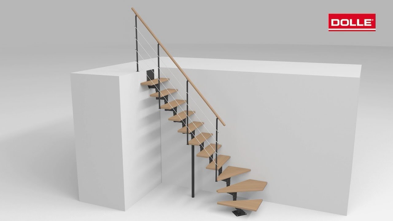 Montagevideo Mittelholmtreppe DOLLE Boston - viertelgewendelt