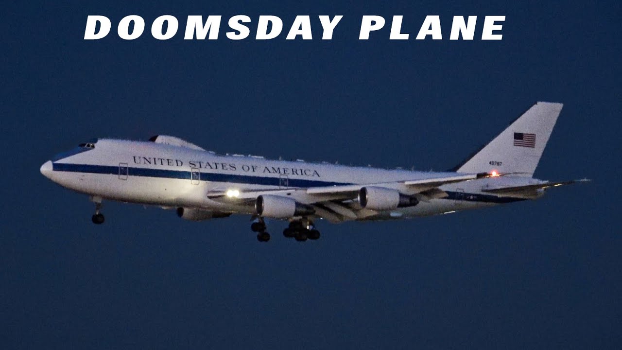HISTORIC ARRIVAL | DOOMSDAY BOEING 747 E-4B LANDS AT LAX