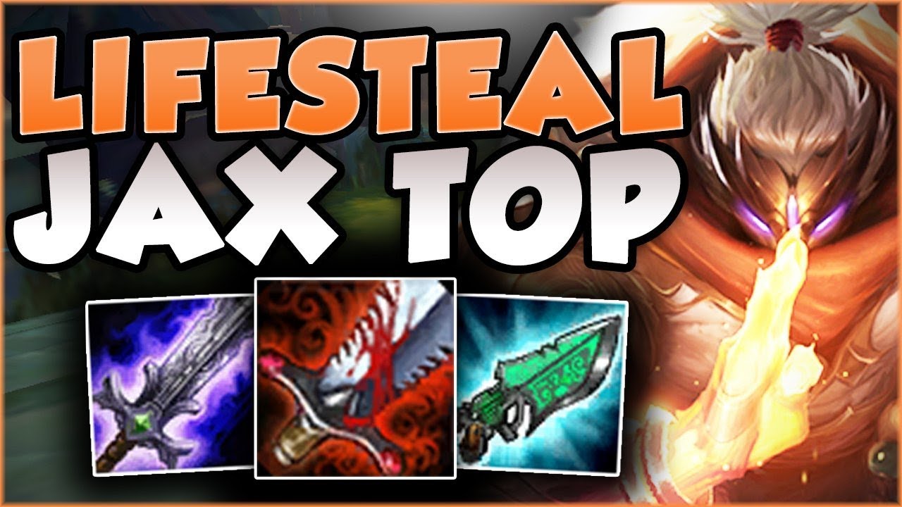 FULL LIFESTEAL MAKES JAX LITERALLY UNSTOPPABLE?! FULL LIFESTEAL JAX TOP GAMEPLAY! League of Legends