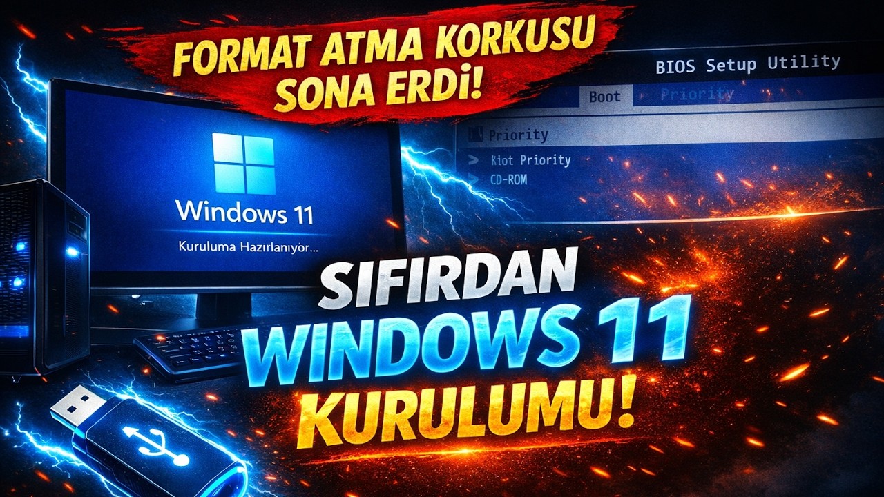 Servise Para Vermeyin! Windows 11'i Kendiniz Kurun ✊