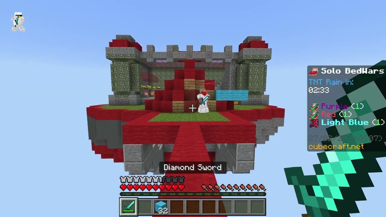 WINNING Bedwars in cubecraft