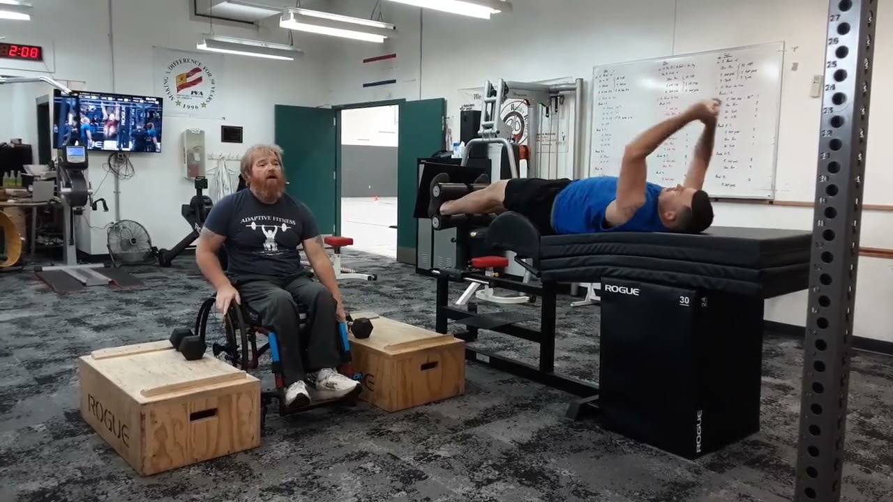 Ethan & Chris - Chest Press/Row/Situp/Monster Rope; Pulldown/Handcycle/Overhead Press/Monster Rope