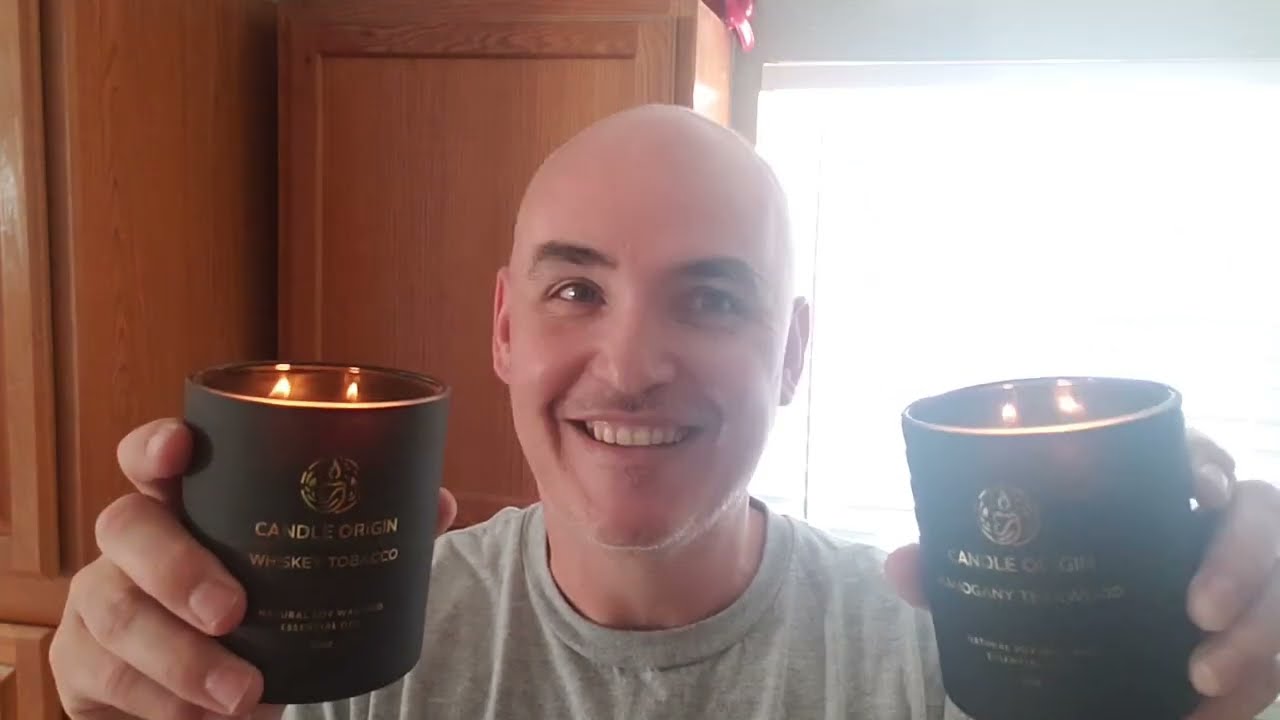STRONG SMELL - LUXURY GLASS? Candle Origin Luxury Candles for Men Gift Set Review Unboxing Demo