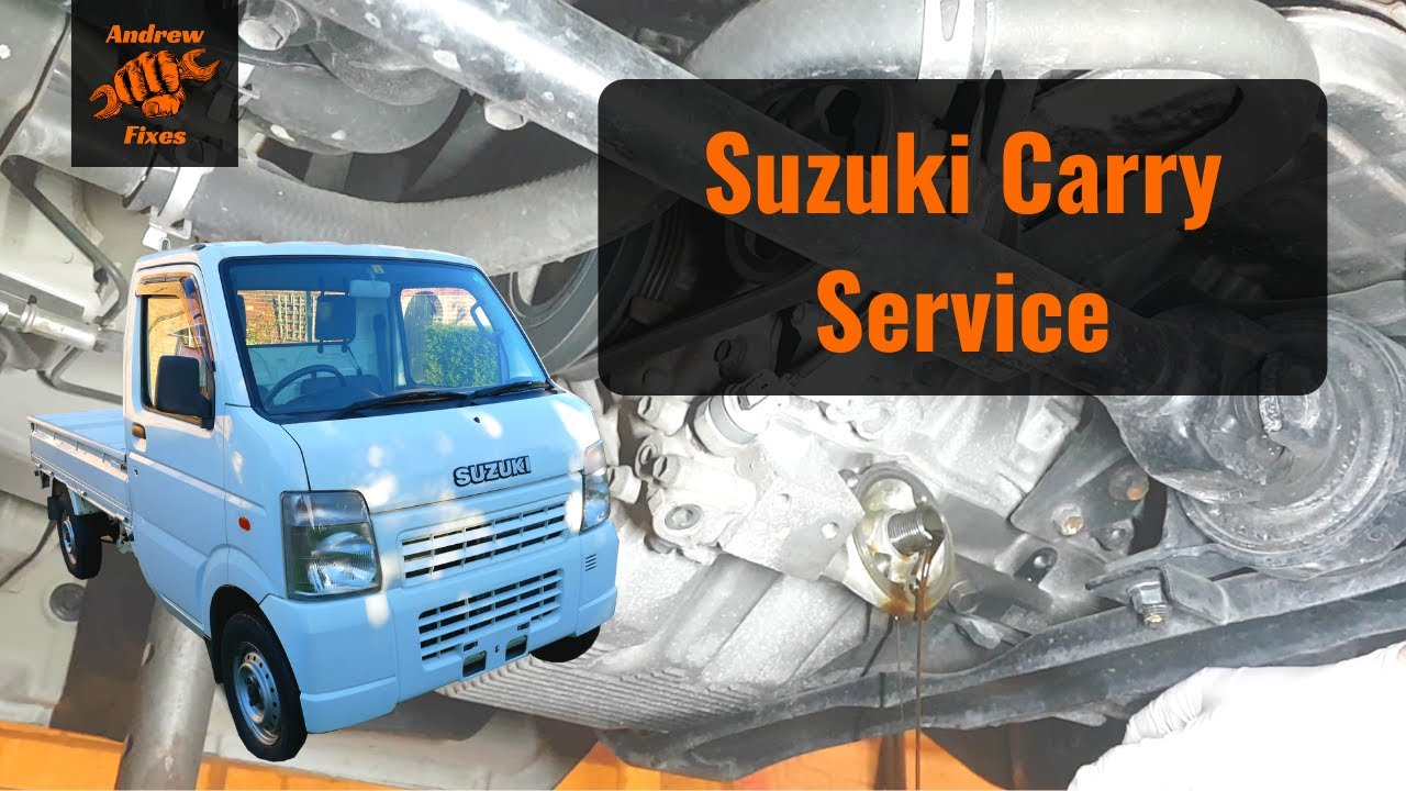 Suzuki Carry service | Basic engine service on a 2004 DA63T Suzuki Carry 4WD kei truck