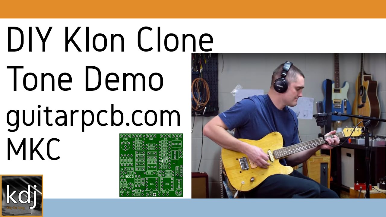 DIY Klon Clone Tone Demo - guitarpcb.com MKC PCB Pedal Build
