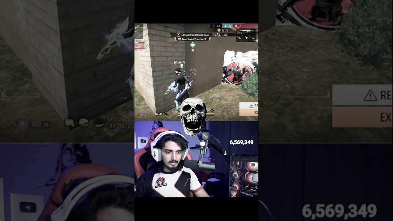 When streamer meets 143 FF ☠️
