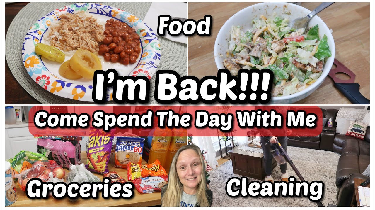 Spend The Day With Me | What's For Dinner? | Grocery Haul | Cleaning