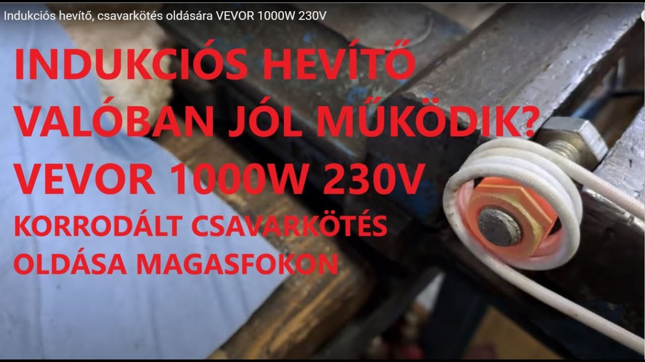 Indukciós hevítő, csavarkötés oldására VEVOR 1000W 230V