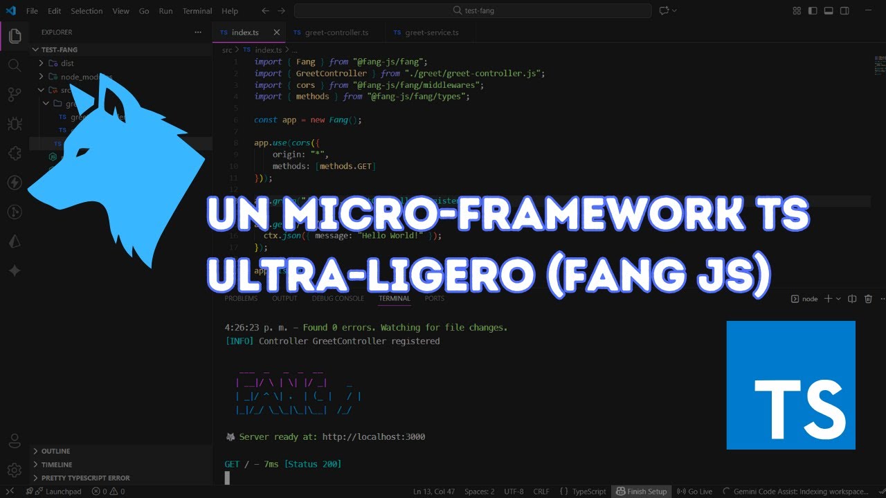 Mi Proyecto Personal: Un Micro-Framework TS ultra-ligero (Fang-Js) 🐺🚀
