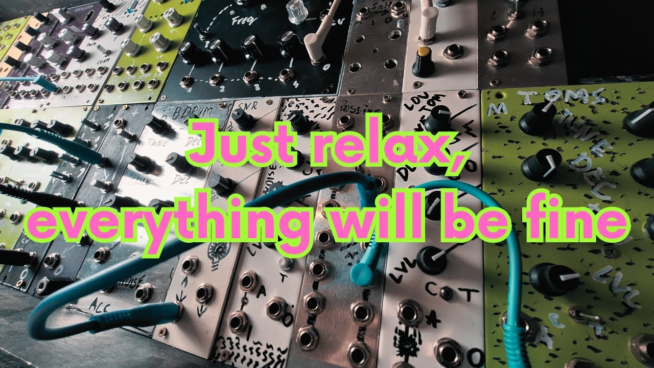 Modular synth techno ambient punk for concentration and focus and training analog session