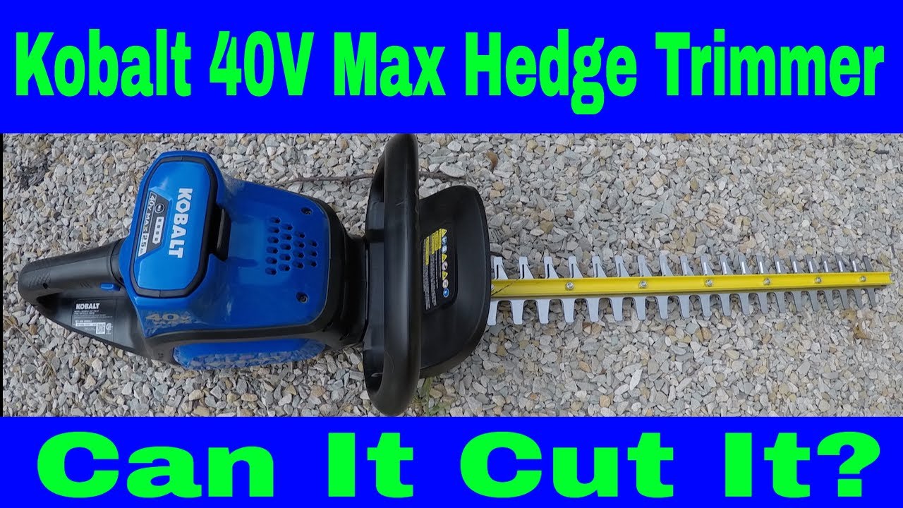 Kobalt 40v Max Hedge Trimmer Review #65