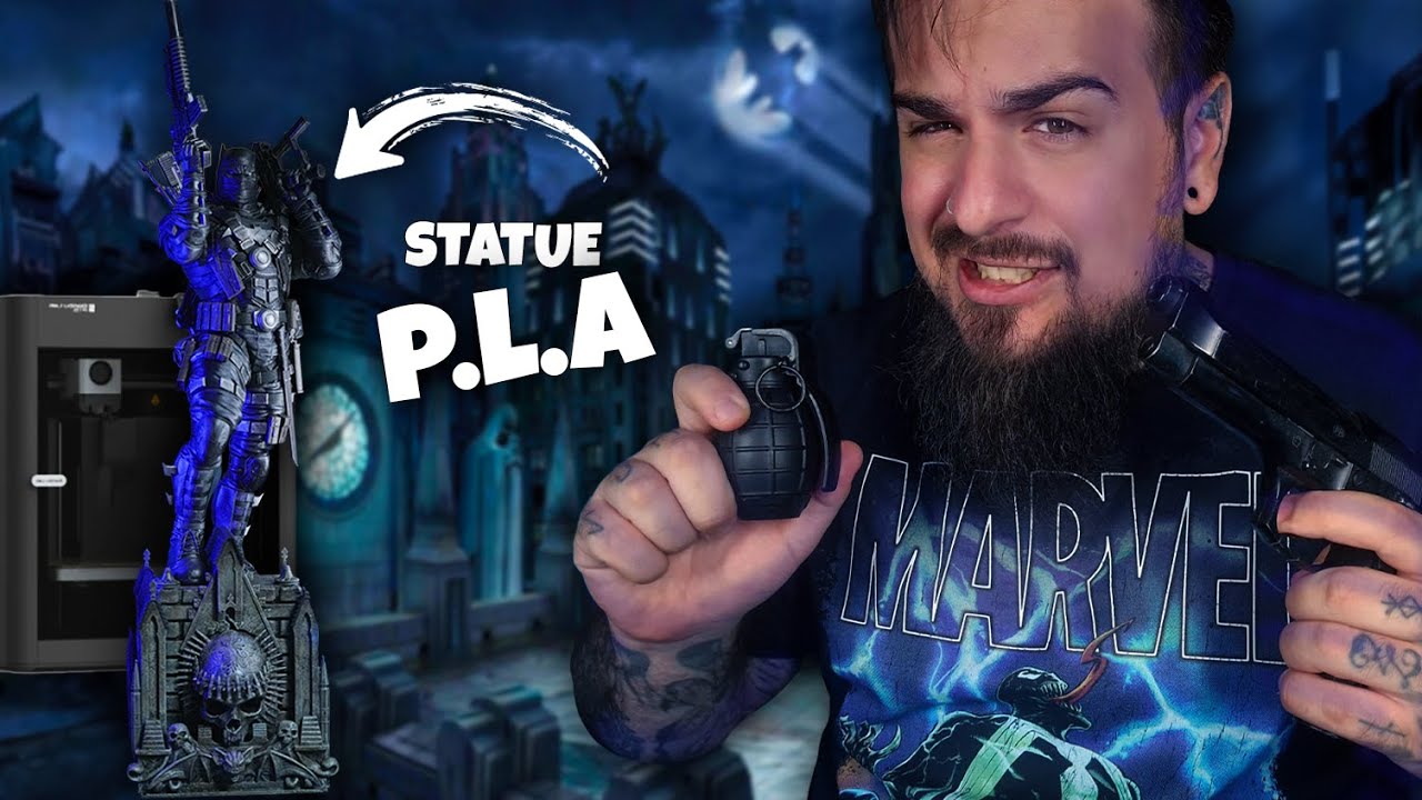La première statue imprimé en P.L.A de ma collec (55cm de haut)