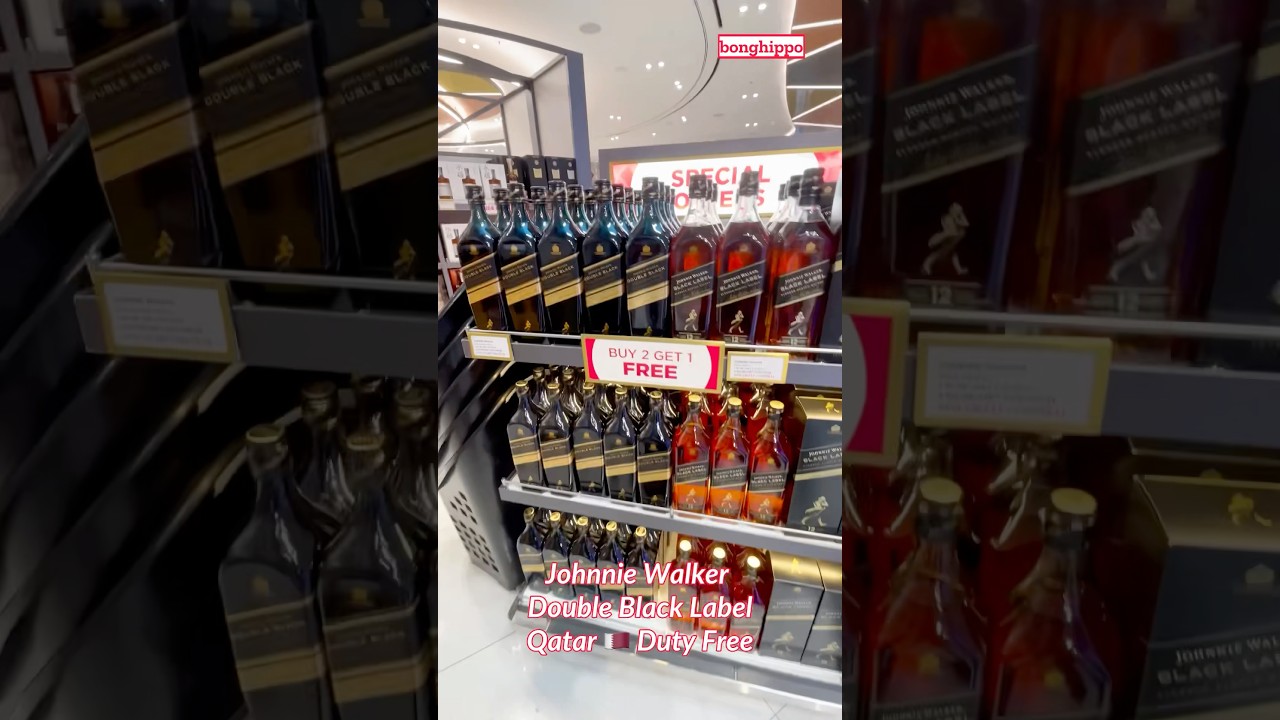 Johnnie Walker Double Black Label | Qatar Duty Free | 1 liter | Buy 2 get 1 free