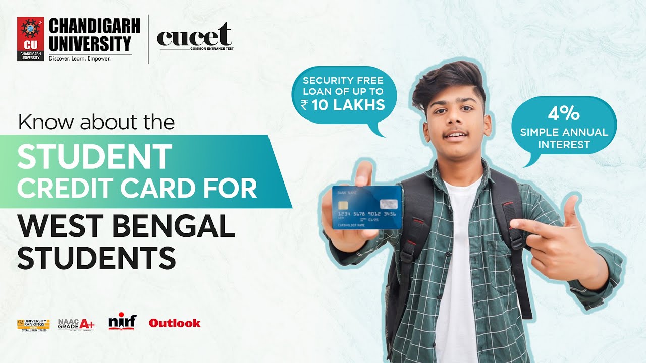 Student Credit Card Scheme for West Bengal students - Chandigarh University