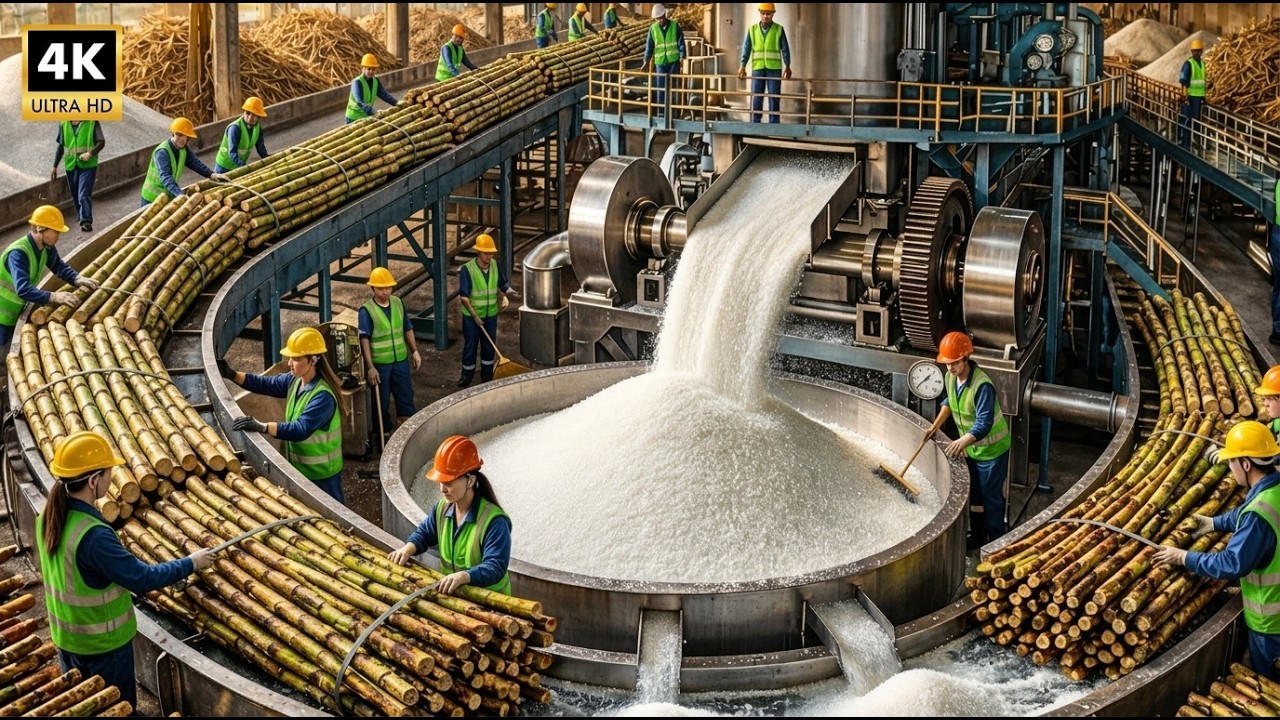 Inside the $500M Sugar Factory: How Raw Sugarcane Becomes White Gold