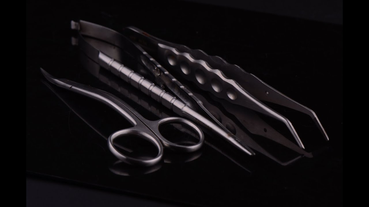 The 3 suturing instruments from the Intuitive Kit