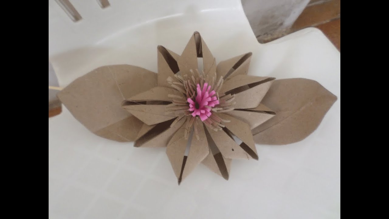 Toilet Paper Roll Flower - DIY