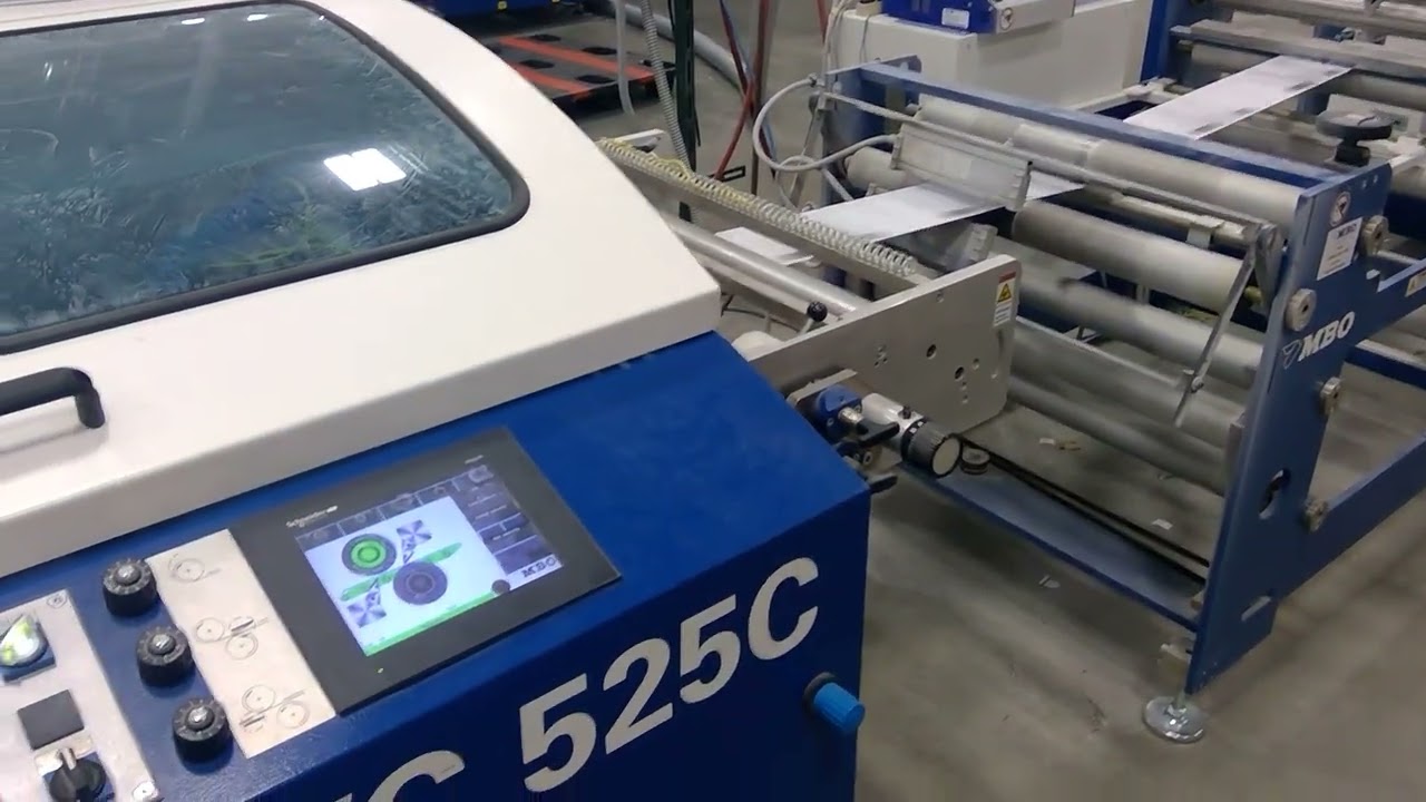 MBO Rollfed Finishing-Plow Folding 40# Light Stock for 4-Page Newsletter Format