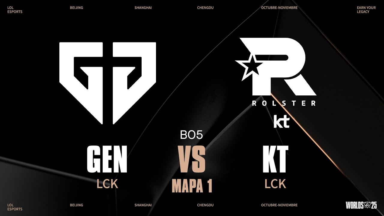 GEN VS KT - GAME 1 - SEMIFINALES - D&Iacute;A 1 - WORLDS - 2025 - LEAGUE OF LEGENDS