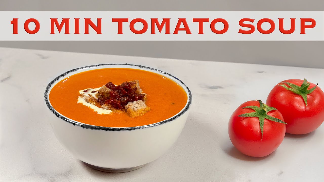 How to make tomato soup in 10 MINUTES ! Great Student Meal